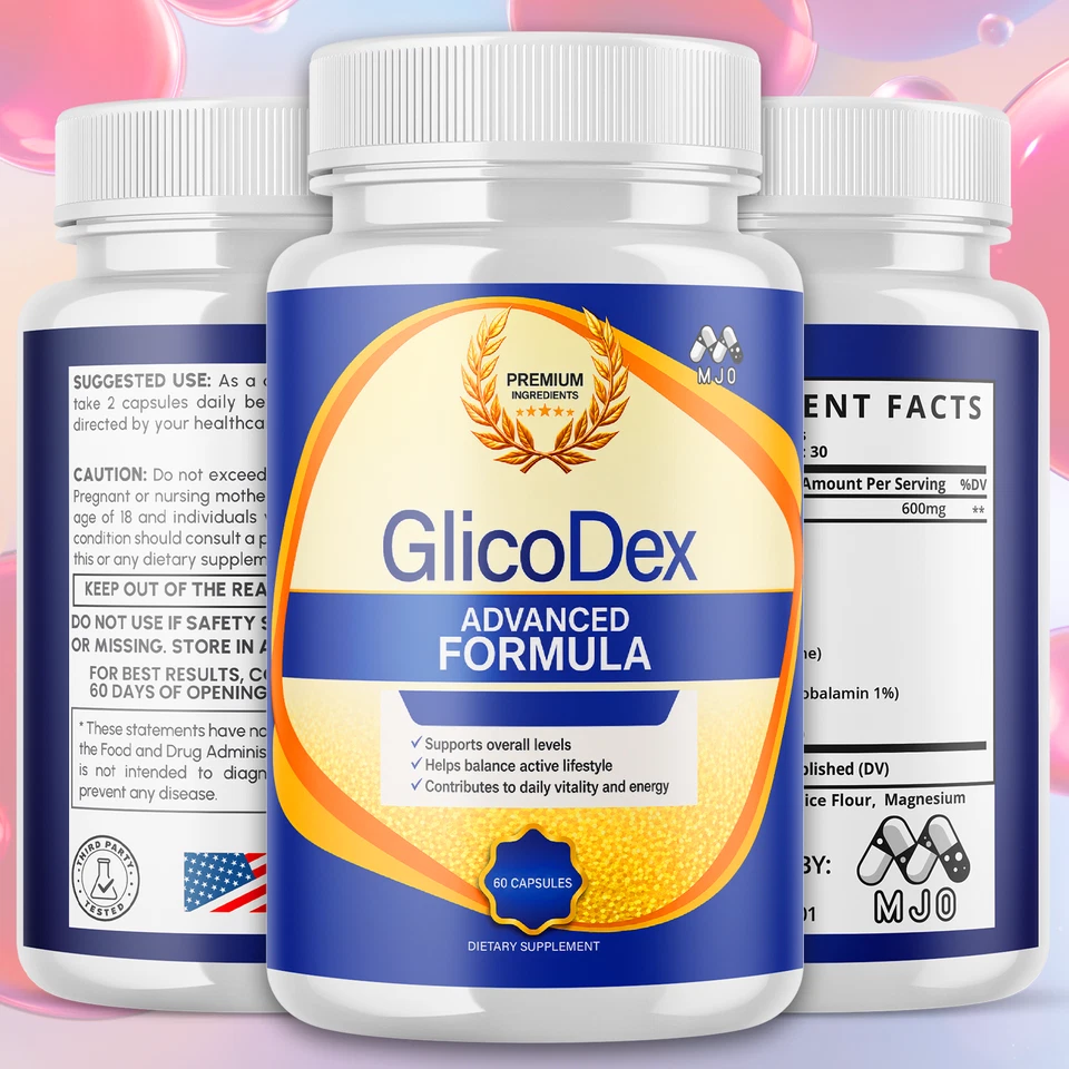 Glicodex bottle angled view